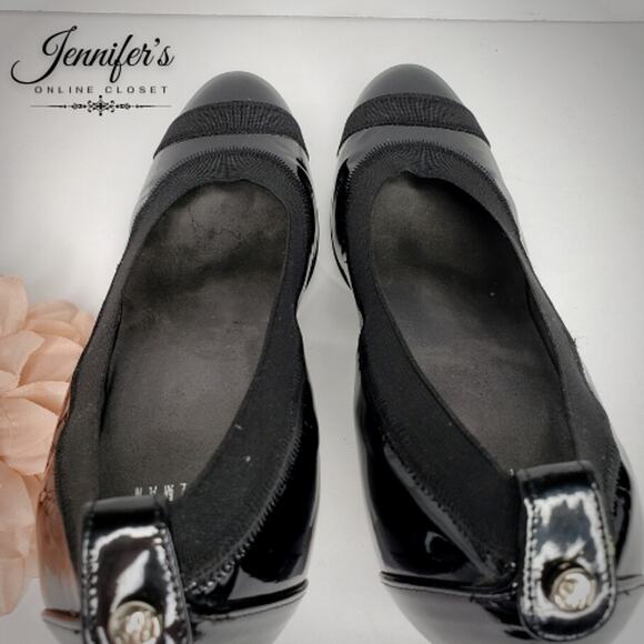 3/$30 Stuart Weitzman Women's Black Patent Leather Heels Size 7.5 - Picture 7 of 13